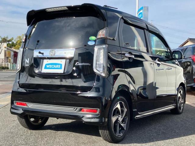 Ｎ－ＷＧＮカスタム Ｇ・ターボパッケージ　新品タイヤ／純正　メモリーナビ／シティーブレーキアクティブシステム（ホンダ）／シート　ハーフレザー／ヘッドランプ　ＨＩＤ／Ｂｌｕｅｔｏｏｔｈ接続／ＥＴＣ／ＥＢＤ付ＡＢＳ／横滑り防止装置　ターボ（3枚目）