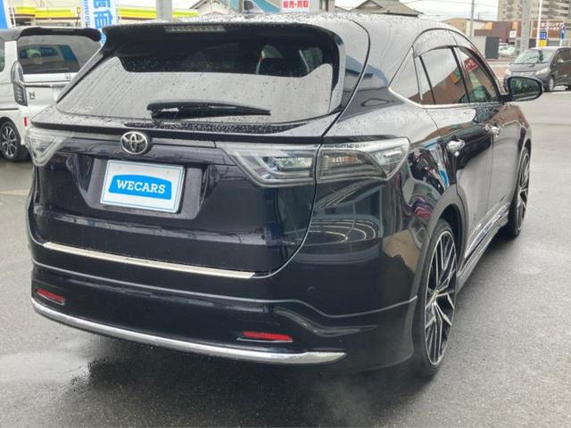 ハリアー エレガンス　新品タイヤ／モデリスタエアロ／保証書／純正　ＳＤナビ／スマートアシスト（トヨタ・ダイハツ）／シート　ハーフレザー／ヘッドランプ　ＬＥＤ／Ｂｌｕｅｔｏｏｔｈ接続／ＥＴＣ／ＥＢＤ付ＡＢＳ　フルエアロ（3枚目）