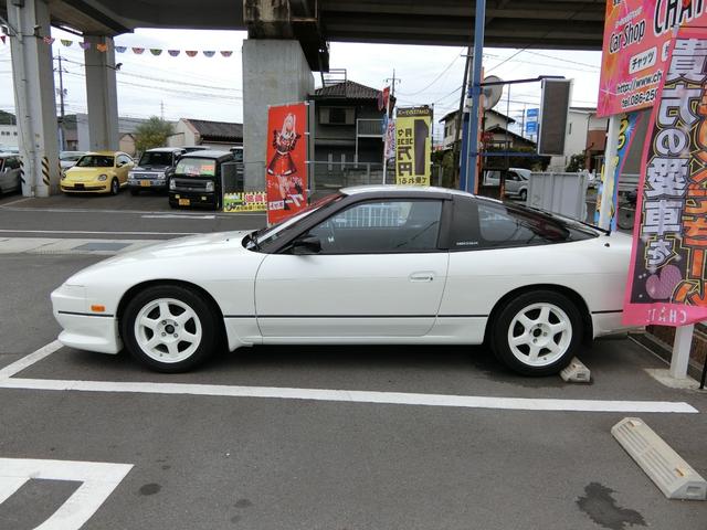 タイプIII 5MT ターボ SR20エンジン エアロ 外品16AW テイン車高調 外品マフラー エアクリ ブースト計 モモステ バケットシート CD フル装備 タイミングチェーン式(6枚目)