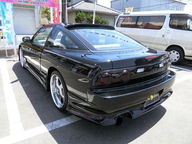タイプS 黒全塗装 5MT 外品フルエアロ WORK18AW 車高調 外品マフラー 外品ルーフスポイラー フル装備 ABS タイミングチェーン式(7枚目)