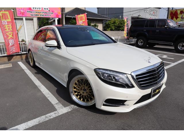 Ｓクラス Ｓ５５０ロング　ＡＭＧライン　ツインターボ　Ｗサンルーフ　外２０ＡＷ　エアサス　ロワリングＫ　マフラー加工　Ｈライト加工　ＰＷトランク　茶革　全方位モニター　Ｆカメラ　クルコン　電動サンシェード　ディストロニック（3枚目）