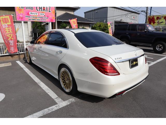 Ｓクラス Ｓ５５０ロング　ＡＭＧライン　ツインターボ　Ｗサンルーフ　外２０ＡＷ　エアサス　ロワリングＫ　マフラー加工　Ｈライト加工　ＰＷトランク　茶革　全方位モニター　Ｆカメラ　クルコン　電動サンシェード　ディストロニック（6枚目）