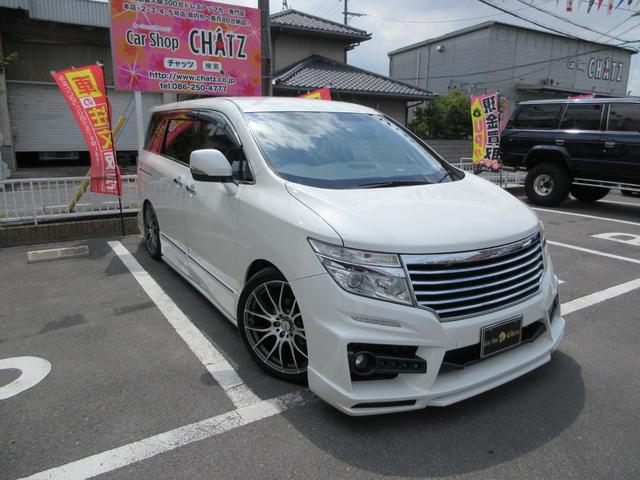 ３５０ハイウェイスターアーバンクロム　１オーナー　外フルエアロ　レイズ２０ＡＷ　クスコ車高調　外マフラー　ＨＩＤ＆フォグ　ＰＷバックドア　アルパイン８インチナビフルセグ　Ｂ＆Ｓカメラ　両側ＰＷドア　半レザー　７人乗り　Ｓキー　チェーン式(3枚目)