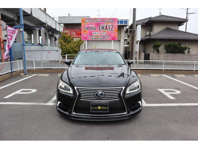 ＬＳ６００ｈ　バージョンＳ　Ｉパッケージ　４ＷＤ　後期フェイス　フルエアロ　ワークＡＷ　サスコン　３眼ＬＥＤ＆フォグ　サンルーフ　黒革　ＨＤＤナビＢカメラ　前後ドラレコ　ステアＨ　プリクラ　レーダークルーズ　Ｐセンサー　Ｒサンシェード　Ｓキー(2枚目)