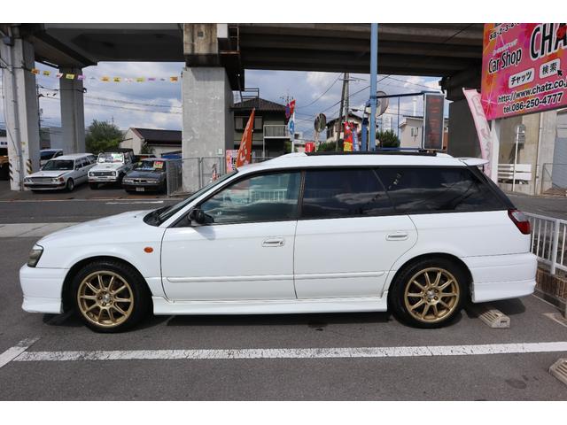 レガシィツーリングワゴン ＧＴ－Ｂ　Ｅ－ｔｕｎｅＩＩ　５ＭＴツインターボ　４ＷＤ　Ｗサンルーフ　外品フルエアロ　アイライン　ルーフレール　ＯＺＲＡＣＩＮＧ１７ＡＷ　スタッドレス　外品ショック　外マフラー　パワーシート　ナビＤＶＤ　令和４年タイベル交換済（5枚目）