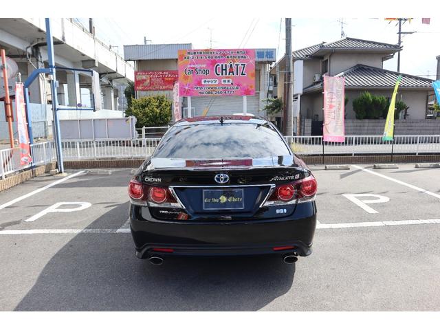 クラウンハイブリッド アスリートＧ　外品フルエアロ　Ｆスポイラー　ＷＯＲＫ２０インチＡＷ　車高調　ＴＯＭ’ｓマフラー　サンルーフ　黒革シート　パワーシート　シートヒーター＋エアコン　ナビ　フルセグ　Ｂカメラ　ＰＣＳ　ＢＳＭ　クリアソナー（8枚目）