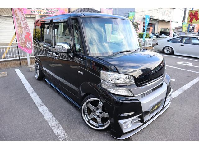 Ｎ－ＢＯＸカスタム ターボＳＳパッケージ　ターボＳＳパッケージ　ＦＲ：ケイブレイクエアロ　Ｓ：シルクブレイズエアロ　外ボンネット　グリル　ＳＳＲ１６ＡＷ　車高調　八の字　４本出しマフラー　ＥＴＣ　両ＰＳＤ　外ＬＥＤ　ナビ　Ｂｌｕｅｔｏｏｔｈ（3枚目）