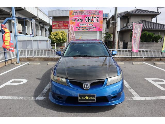 アコード ユーロR 6MT i-VTEC 外品フルエアロ GTウイング 外品グリル カーボンボンネット WORK18AW COSCOフルタップ車高調 無限マフラー ETC レカロセミバケ CD再生 エアコン付 チェーン式(2枚目)