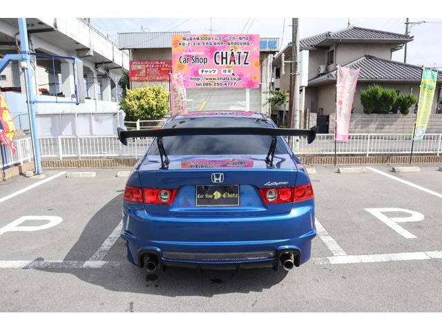 アコード ユーロR 6MT i-VTEC 外品フルエアロ GTウイング 外品グリル カーボンボンネット WORK18AW COSCOフルタップ車高調 無限マフラー ETC レカロセミバケ CD再生 エアコン付 チェーン式(8枚目)