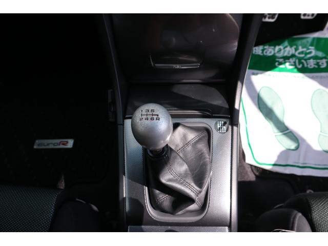 アコード ユーロR 6MT i-VTEC 外品フルエアロ GTウイング 外品グリル カーボンボンネット WORK18AW COSCOフルタップ車高調 無限マフラー ETC レカロセミバケ CD再生 エアコン付 チェーン式(15枚目)