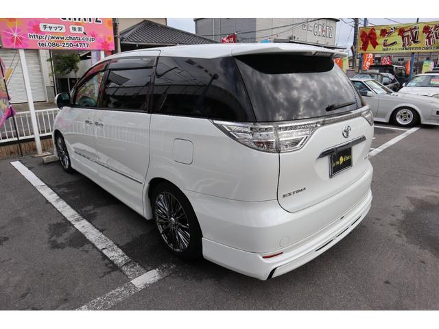 エスティマ アエラス プレミアムエディション シルクブレイズF・Rスポイラー モデリスタSスカート 外品グリル レイズヴォウジェ18AW 半革 Pシート オットマン アルパインBIG9ナビフルセグ 後席モニター 両側パワスラ ディーラー記録簿8枚(6枚目)