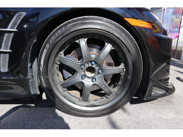 RX-8 タイプS スポーツプレステージリミテッド 6MT 外品フルエアロ フェンダー アイライン 外品18インチAW 車高調 外品マフラー 白革シート パワーシート TEIN減衰調整コントローラー ボンネットダンパー HDDナビ ETC CD・DVD(23枚目)