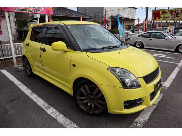 スイフト スポーツ スズキスポーツ仕様(グリル・エンブレム・ホイール・車高調・マフラー) ショーリンエアロ Rゲートガーニッシュ 純正ウイング取付サイドカバー ボンネットスポイラー トランクセンターウイング チエーン式(3枚目)