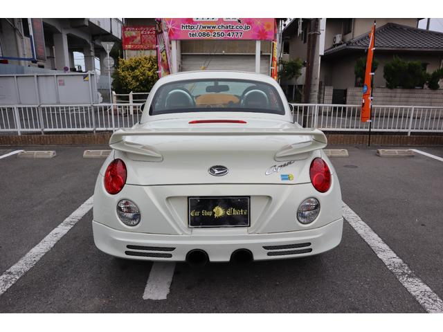 コペン アルティメットエディション 5MTターボ 電動オープン 外品ボンネット エアロパーツ リアスポ アイライン BBS15AW ビルシュタイン グリル改 外マフラー MOMOステ シートH レカロ ブローオフバルブ タワーバー記録簿(9枚目)