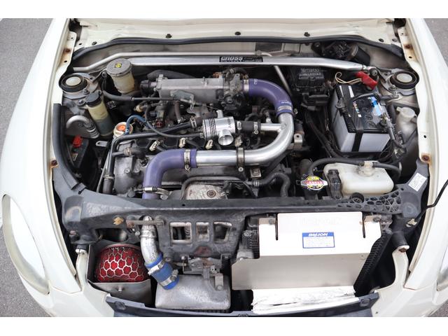 コペン アルティメットエディション 5MTターボ 電動オープン 外品ボンネット エアロパーツ リアスポ アイライン BBS15AW ビルシュタイン グリル改 外マフラー MOMOステ シートH レカロ ブローオフバルブ タワーバー記録簿(24枚目)