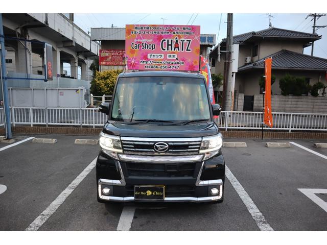 タント カスタムＲＳ　トップエディションＳＡＩＩ　ターボ　フル装備　メモリーナビ　フルセグ　ＤＶＤ再生　Ｂｌｕｅｔｏｏｔｈ　Ｂカメラ　革調シート　スタッドレス　ＥＴＣ　衝突軽減ブレーキ　アイドリングストップ　両側ＰＳＤ　レーンキーピング　スマートキー（2枚目）