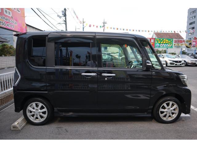 タント カスタムＲＳ　トップエディションＳＡＩＩ　ターボ　フル装備　メモリーナビ　フルセグ　ＤＶＤ再生　Ｂｌｕｅｔｏｏｔｈ　Ｂカメラ　革調シート　スタッドレス　ＥＴＣ　衝突軽減ブレーキ　アイドリングストップ　両側ＰＳＤ　レーンキーピング　スマートキー（4枚目）