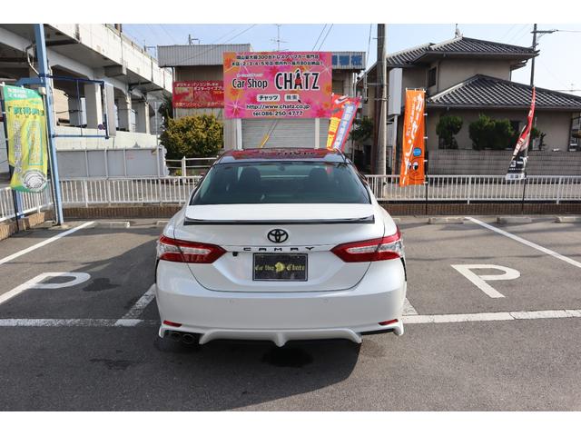 カムリ ＷＳ　ＴＯＭ’Ｓ仕様　エアロパーツ　外トランクスポイラー　外品１９ＡＷ　ＢＬＩＴＺ車高調　パノラマルーフ　黒半革　Ｐシート　ＥＴＣ　ＡＬＰＩＮＥ９インチナビ　フルセグ　ＤＶＤ　バックカメラ　記録簿　クルコン（8枚目）