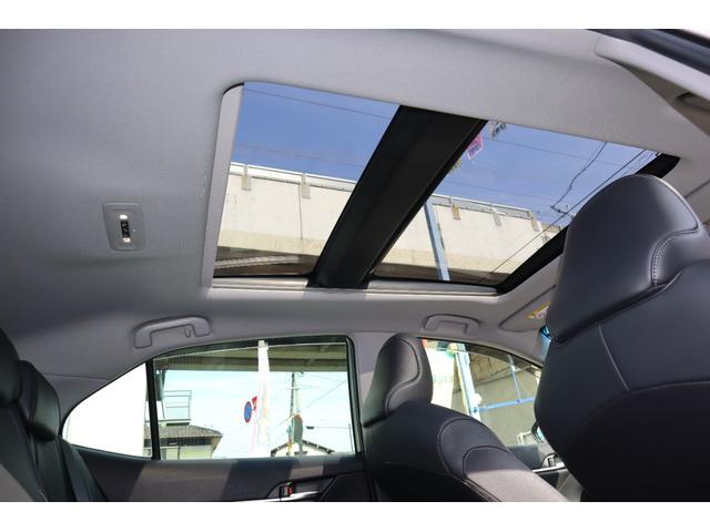 カムリ ＷＳ　ＴＯＭ’Ｓ仕様　エアロパーツ　外トランクスポイラー　外品１９ＡＷ　ＢＬＩＴＺ車高調　パノラマルーフ　黒半革　Ｐシート　ＥＴＣ　ＡＬＰＩＮＥ９インチナビ　フルセグ　ＤＶＤ　バックカメラ　記録簿　クルコン（18枚目）