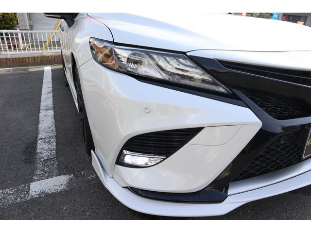 カムリ ＷＳ　ＴＯＭ’Ｓ仕様　エアロパーツ　外トランクスポイラー　外品１９ＡＷ　ＢＬＩＴＺ車高調　パノラマルーフ　黒半革　Ｐシート　ＥＴＣ　ＡＬＰＩＮＥ９インチナビ　フルセグ　ＤＶＤ　バックカメラ　記録簿　クルコン（23枚目）