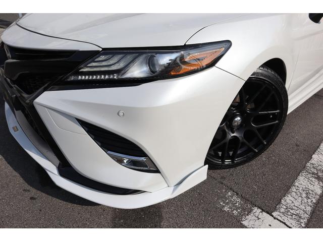 カムリ ＷＳ　ＴＯＭ’Ｓ仕様　エアロパーツ　外トランクスポイラー　外品１９ＡＷ　ＢＬＩＴＺ車高調　パノラマルーフ　黒半革　Ｐシート　ＥＴＣ　ＡＬＰＩＮＥ９インチナビ　フルセグ　ＤＶＤ　バックカメラ　記録簿　クルコン（24枚目）