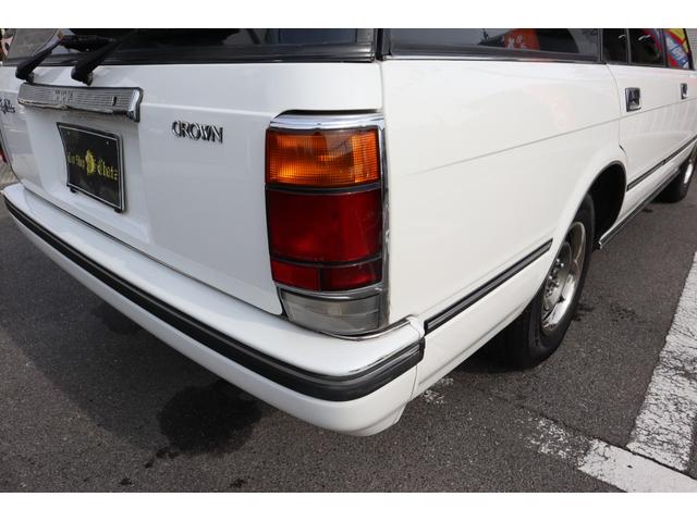 クラウンステーションワゴン スーパーデラックス　１Ｇエンジン　ベンチシート　コラム４ＭＴ　８人乗り　３列シート　ポータブルナビ　外品オーディオ　外品１４インチＡＷ　外品ショック　ＥＴＣ　キーレス　タイミングベルト交換済み　エアコン　ＰＳ　ＰＷ（32枚目）