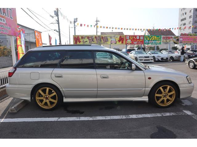 レガシィツーリングワゴン GT-B E-tune 5MT ツインターボ フルタイム4WD Sスポ 外品18AW 外品マフラー ビルシュタインショック ベルト済 メモリーナビ フルセグ CD・DVD再生 Bluetooth 半黒革 ETC MOMOステ(4枚目)
