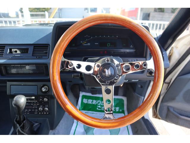 ソアラ ２．０ＧＴ　実走行５２０００ｋｍ　載せ替え５ＭＴ（動力伝達装置公認済）　エアロ　１４インチ復刻ロンシャン８Ｊアルミ　Ｆワンオフ車高調　昭和ＧＰマフラー　外品ハンドル　オートエアコン　ＰＳ　ＰＷ　車検Ｒ９．６まで（15枚目）