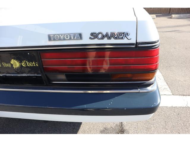 ソアラ ２．０ＧＴ　実走行５２０００ｋｍ　載せ替え５ＭＴ（動力伝達装置公認済）　エアロ　１４インチ復刻ロンシャン８Ｊアルミ　Ｆワンオフ車高調　昭和ＧＰマフラー　外品ハンドル　オートエアコン　ＰＳ　ＰＷ　車検Ｒ９．６まで（32枚目）
