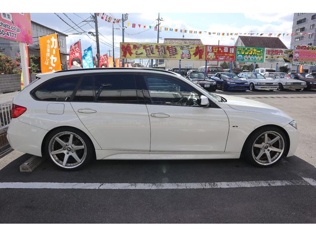 ３シリーズ ３２０ｉツーリング　Ｍスポーツ　ターボ　エアロパーツ　ＷＯＲＫ１９ＡＷ　ＨＤＤナビ　ＤＶＤ再生　Ｂｌｕｅｔｏｏｔｈ　ドラレコ　Ｂカメラ　ＥＴＣ　パワーシート　パドルシフト　フル装備　エアバック　スマートキー　ＨＩＤライト　チェーン式（5枚目）