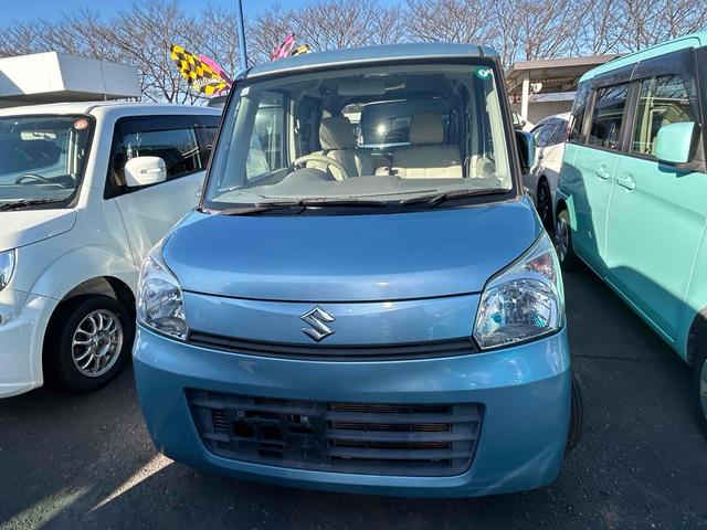 スペーシア 両側電動スライドドア スマートキー アイドリングストップ 電動格納ミラー ベンチシート CVT CD USB エアコン パワーウィンドウ(13枚目)