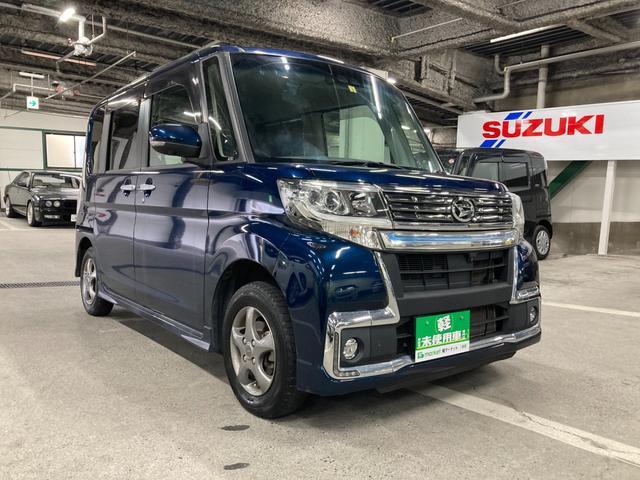 カスタムＸ　トップエディションＶＳ　ＳＡＩＩＩ　ユーザー下取り車　社外ナビ　パノラマモニター　両側電動スライドドア　衝突被害軽減ブレーキ　車線逸脱警報装置　横滑り防止装置　パーキングセンサー　シートヒーター　ＬＥＤヘッドランプ　プッシュスタート(13枚目)