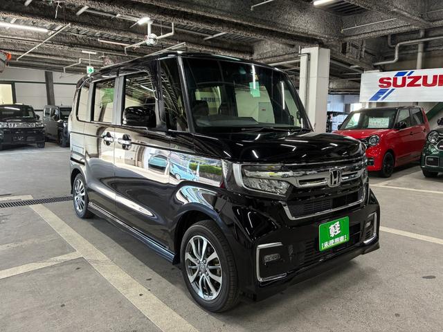Ｎ－ＢＯＸカスタム Ｌ　ワンオーナー　純正ナビ　バックモニター　助手席側パワースライドドア　アダプティブクルーズコントロール　衝突被害軽減ブレーキ　車線逸脱警報装置　パーキングセンサー　ＬＥＤヘッドライト　プッシュスタート（12枚目）