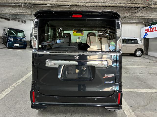 スペーシアカスタム ハイブリッドGS 社外ナビ ETC 片側電動スライドドア 衝突被害軽減ブレーキ パーキングセンサー レーンキープアシスト 横滑り防止装置 プッシュスタート LEDヘッドライト オートエアコン シートヒーター(9枚目)