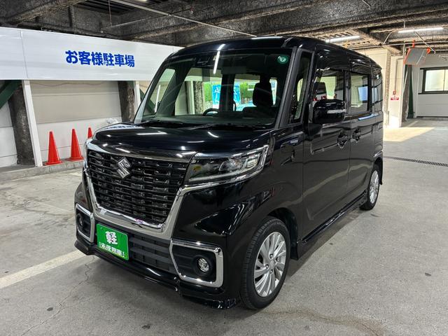 スペーシアカスタム ハイブリッドGS 社外ナビ ETC 片側電動スライドドア 衝突被害軽減ブレーキ パーキングセンサー レーンキープアシスト 横滑り防止装置 プッシュスタート LEDヘッドライト オートエアコン シートヒーター(11枚目)