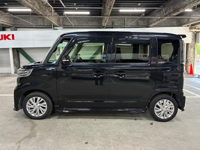 スペーシアカスタム ハイブリッドGS 社外ナビ ETC 片側電動スライドドア 衝突被害軽減ブレーキ パーキングセンサー レーンキープアシスト 横滑り防止装置 プッシュスタート LEDヘッドライト オートエアコン シートヒーター(13枚目)