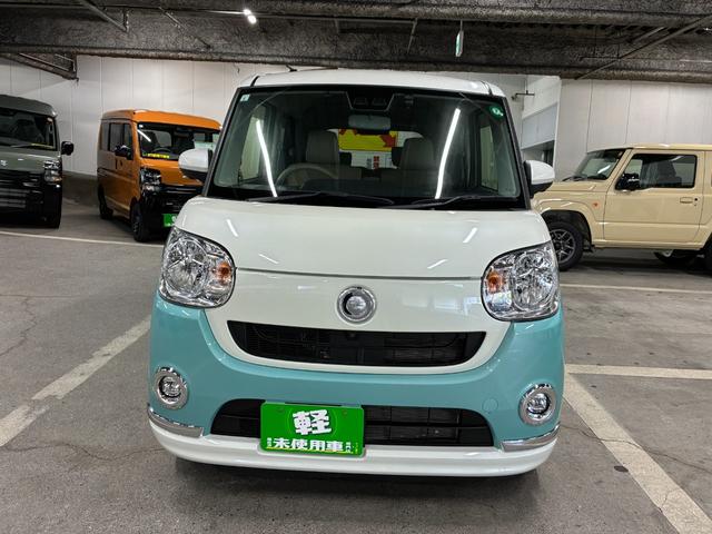 ムーヴキャンバス Xメイクアップリミテッド SAIII 全方位モニター付純正ナビ ETC ドラレコ 両側電動スライドドア 衝突被害軽減ブレーキ 横滑り防止装置 アイドリングストップ プッシュスタート オートライト オートエアコン 電動格納ドアミラー(8枚目)