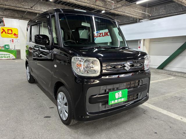 スペーシア ハイブリッドG 両側スライドドア 衝突被害軽減ブレーキ パーキングセンサー レーンキープアシスト 横滑り防止装置 アイドリングストップ プッシュスタート オートライト オートエアコン 電動格納ドアミラー(10枚目)