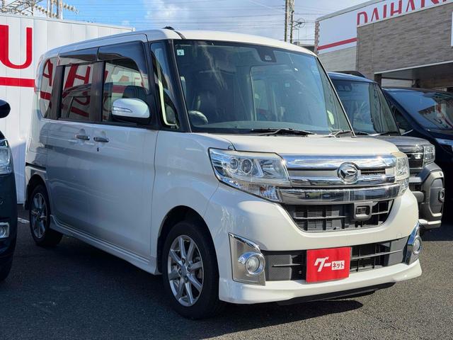 タント カスタムＸ　ＳＡＩＩ　ＥＴＣ　バックカメラ　両側スライド・片側電動　ナビ　ＴＶ　衝突被害軽減システム　オートライト　ＬＥＤヘッドランプ　スマートキー　アイドリングストップ　電動格納ミラー　ベンチシート　ＣＶＴ（15枚目）