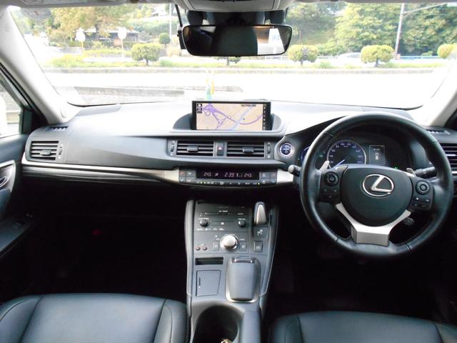 CT CT200h バージョンC メーカーOPL-texブラック合皮パワーシート&シートヒーター・ステアリングヒーター・クリアランスソナー・スペアタイヤ・純正ナビ・フルセグ・Bluetooth・バックカメラ・ETC・ドラレコ・&記録簿(23枚目)