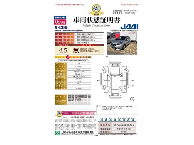 車両状態評価書
