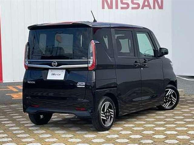 ルークス ６６０　ハイウェイスターＸ　元社用車　エマージェンシーブレーキ　アイスト　衝突被害軽減ブレ－キ　マルチビューカメラ　車線逸脱警報装置　禁煙　ＬＥＤ　スマートキー　パワーウィンドウ　ワンオーナー　カーテンエアバック　ドライブレコーダー　ナビＴＶ　バックカメラ　ＡＢＳ（4枚目）