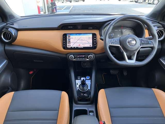 キックス 1.2 X ツートーン インテリアエディション (e-POWER) プロパイロット/衝突被害軽減ブレーキ/踏み エマージェンシーB セキュリティ アラウンドモニター エアコン ドラレコ スマートキー 記録簿 ETC サイドエアバック AW キーレス 寒冷地仕様 アイドリングストップ ABS パワーウィンドウ(4枚目)