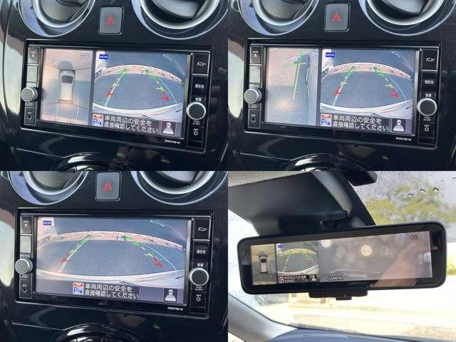 ノート 　３６０°カメラ　記録簿付　Ｒカメラ　運転席助手席エアバック　レーンキープ　ＡＵＴＯエアコン　１オーナー　ナビＴＶ　ＡＷ　サイドカメラ　運転席エアバッグ　キーレスエントリー　ドラレコ　ＥＴＣ車載器（6枚目）