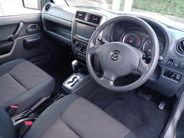 ＡＺオフロード ４ＷＤ　ＸＣ　保証書／社外　ナビ／ＡＢＳ／ワンセグＴＶ／ルーフレール／衝突安全ボディ／アルミホイール　純正　１６インチ／パワーウインドウ／キーレスエントリー／パワーステアリング／マニュアルエアコン／ユーザー買取車（4枚目）