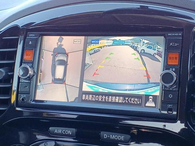 ジューク １５ＲＸ　新品タイヤ／保証書／純正　ＳＤナビ／アラウンドビューモニター／ドライブレコーダー　前後／ヘッドランプ　ＨＩＤ／Ｂｌｕｅｔｏｏｔｈ接続／ＥＴＣ／ＥＢＤ付ＡＢＳ／横滑り防止装置／フルセグＴＶ／ＤＶＤ（11枚目）