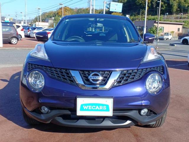 ジューク １５ＲＸ　新品タイヤ／保証書／純正　ＳＤナビ／アラウンドビューモニター／ドライブレコーダー　前後／ヘッドランプ　ＨＩＤ／Ｂｌｕｅｔｏｏｔｈ接続／ＥＴＣ／ＥＢＤ付ＡＢＳ／横滑り防止装置／フルセグＴＶ／ＤＶＤ（40枚目）