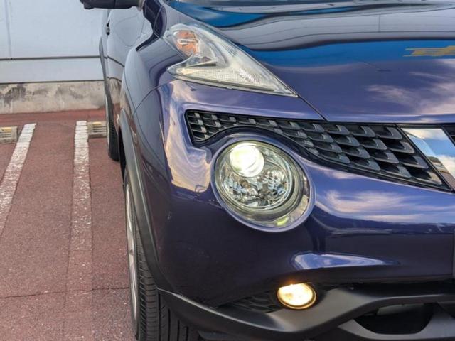 ジューク １５ＲＸ　新品タイヤ／保証書／純正　ＳＤナビ／アラウンドビューモニター／ドライブレコーダー　前後／ヘッドランプ　ＨＩＤ／Ｂｌｕｅｔｏｏｔｈ接続／ＥＴＣ／ＥＢＤ付ＡＢＳ／横滑り防止装置／フルセグＴＶ／ＤＶＤ（48枚目）