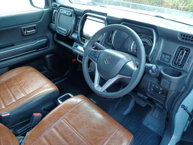 ハスラー Jスタイル 新品タイヤ/保証書/純正 9インチ SDナビ/デュアルカメラブレーキサポート(スズキ)/シートヒーター 前席/全方位モニター/車線逸脱防止支援システム/ヘッドランプ LED/USBジャック DVD再生(4枚目)