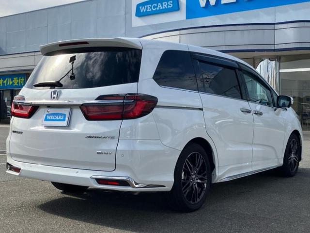 オデッセイハイブリッド eHEVアブソルート・EX 保証書/純正 11インチ SDナビ/フリップダウンモニター 純正 15.6インチ/ホンダセンシング/両側電動スライドドア/シートヒーター/マルチビューカメラシステム/車線逸脱防止支援システム 革シート(3枚目)